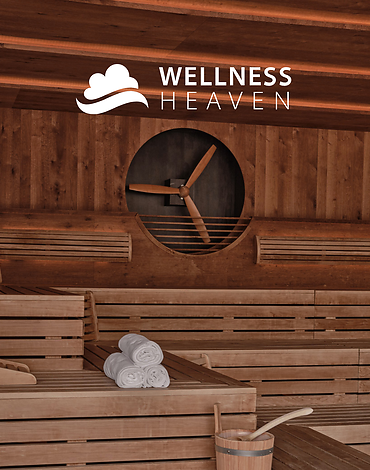Wellness Heaven Spa Awards Logo and Sauna image